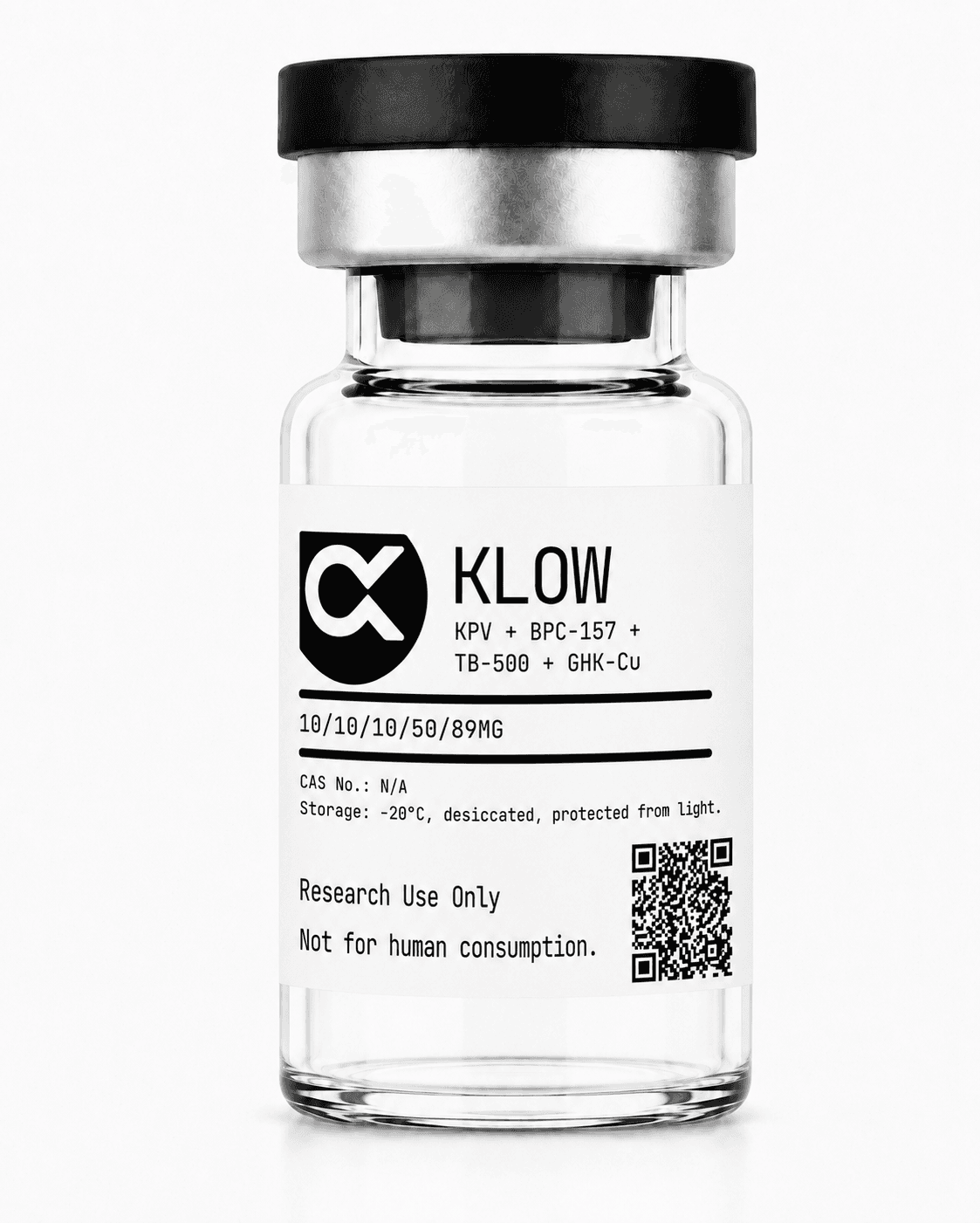 KLOW research peptide blend vial
